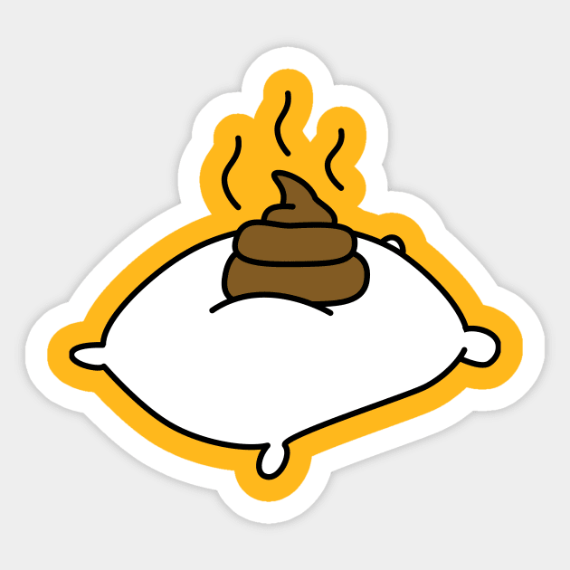 Turd Pillow Sticker by halfzero